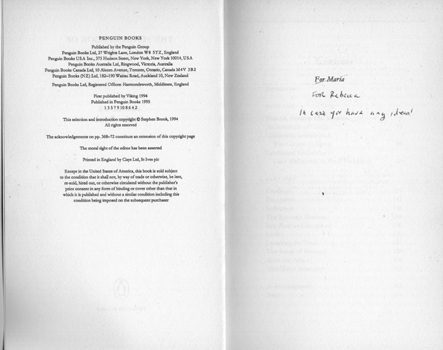 The Penguin Book of Infidelities edited by Stephen Brook
