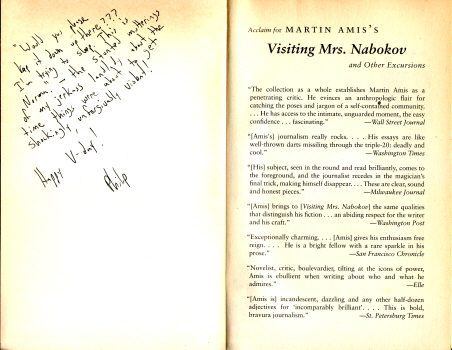 Visiting Mrs. Nabokov by Martin Amis