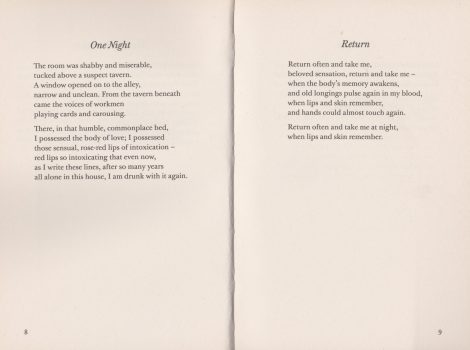 Remember, Body... by C.P. Cavafy