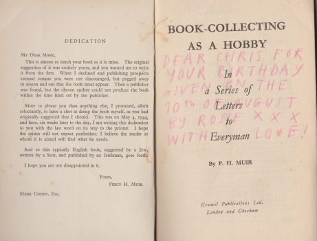 Book Collecting as a Hobby by P.H. Muir 1