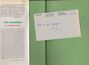 Yes, Married - A Saga of Love and Complaint by Judith Viorist 1