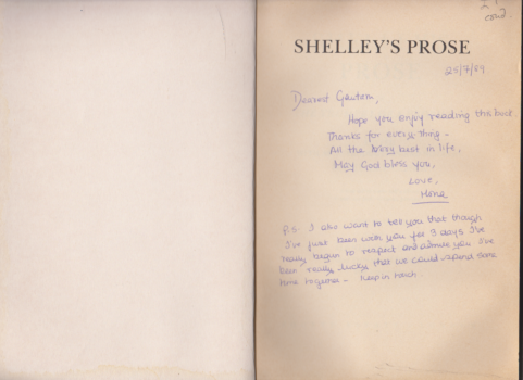 Shelley's Prose by Percy Bysshe Shelley 1