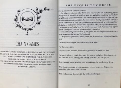 A Book of Surrealist Games edited by Mel Gooding